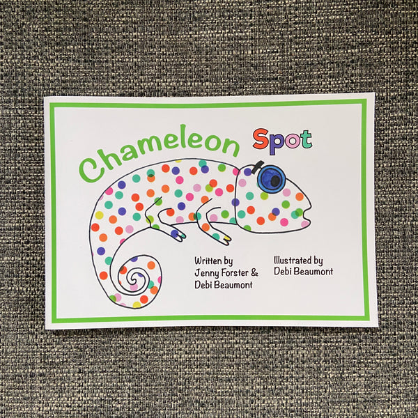 Chameleon Spot Book with Reading Pillow