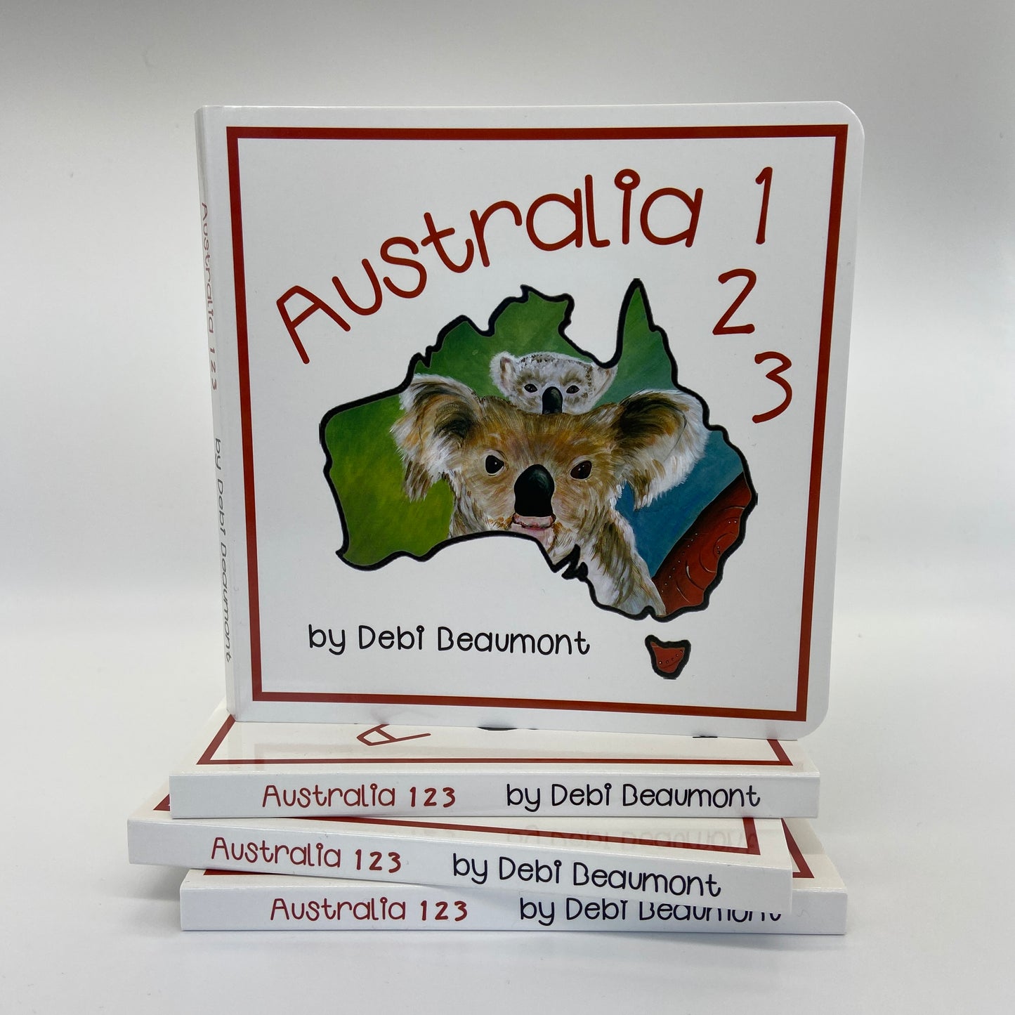 Front cover of Australia 123 counting book board book