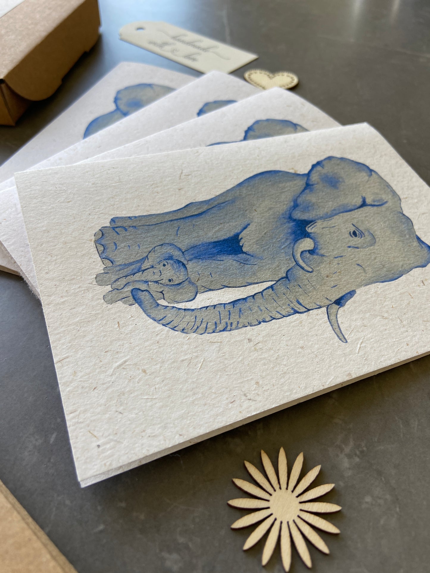 Elephant Dung Note Cards