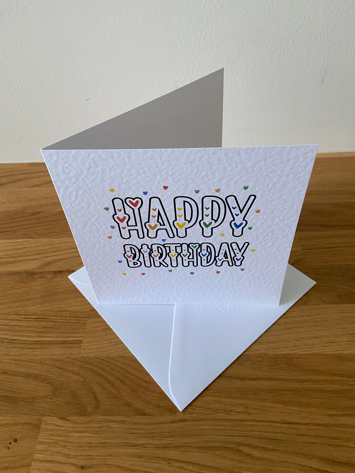 Happy Birthday Hearts Card