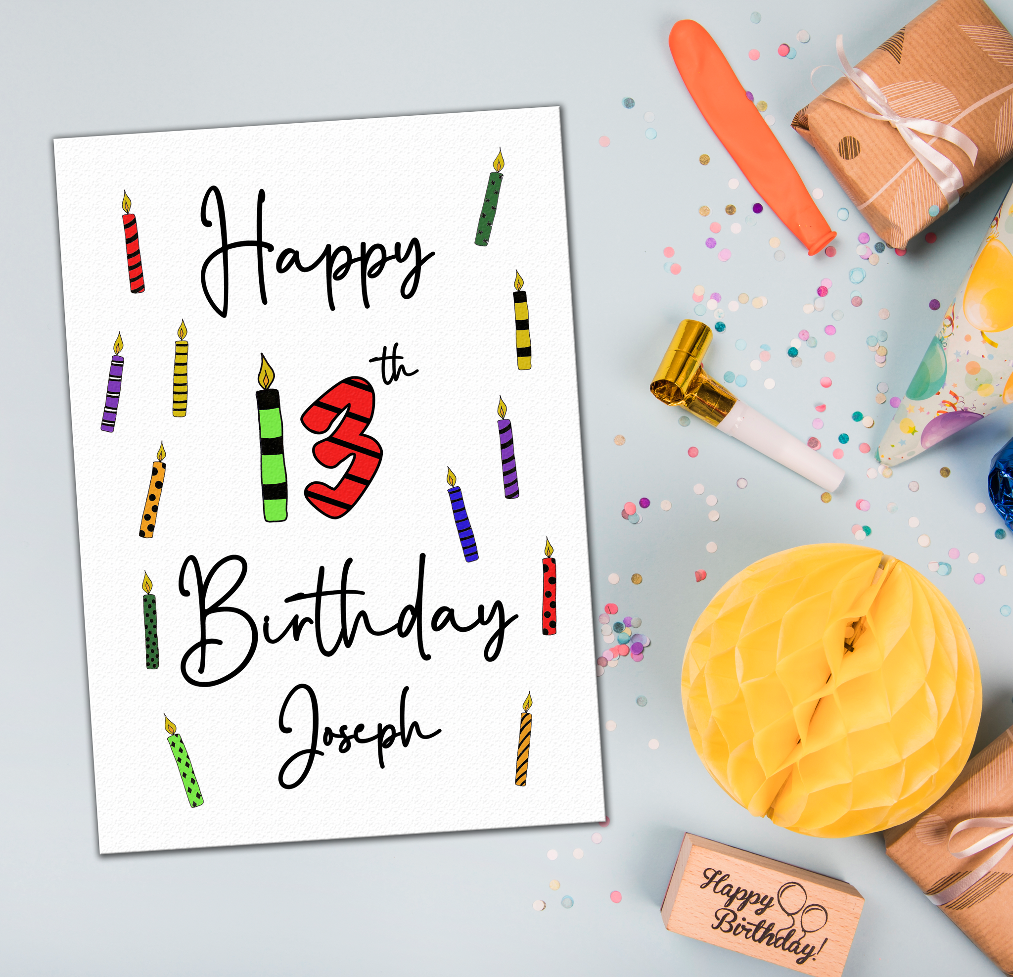 13TH BIRTHDAY CARD