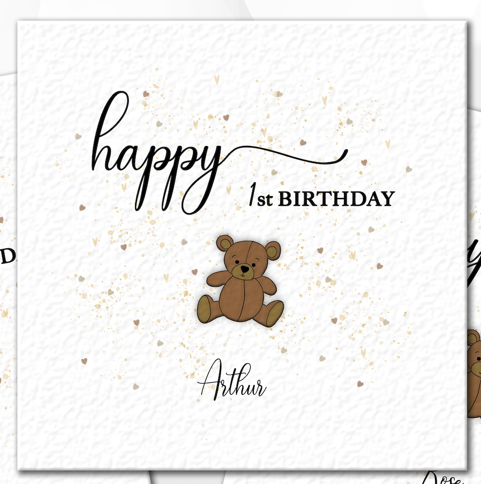 Personalised 1st/2nd/3rd or any age Birthday Card