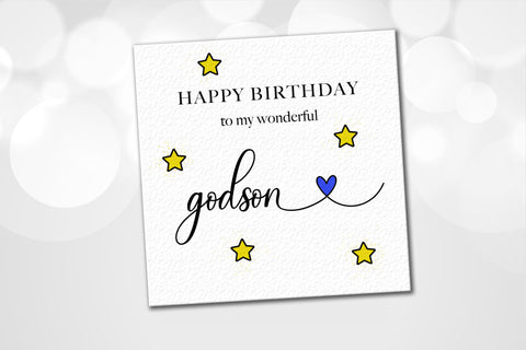 Godson Birthday Card