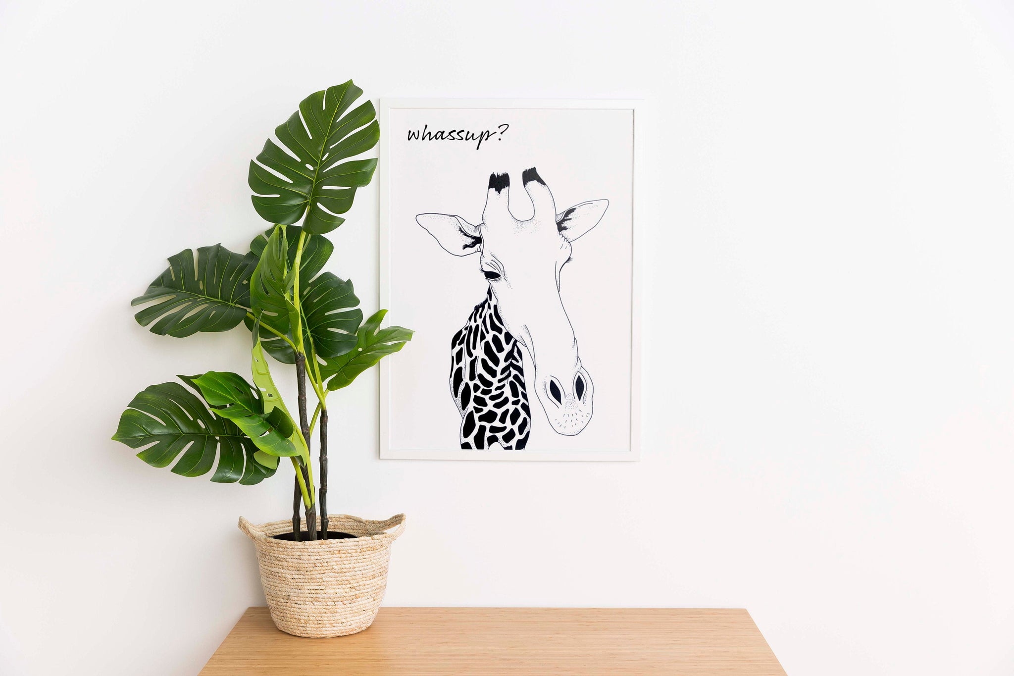 Whassup Giraffe Print