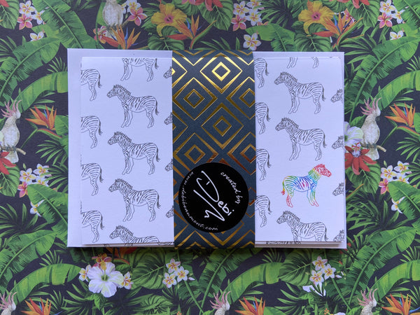 Personalised Zebra Note Cards