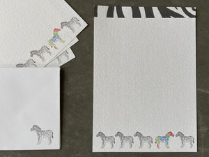 Zebra Writing Paper Set