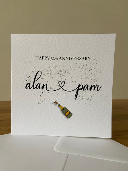 Personalised Anniversary Card
