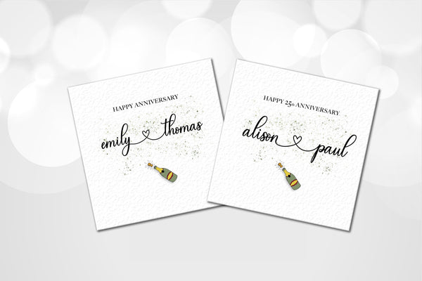 Personalised Anniversary Card
