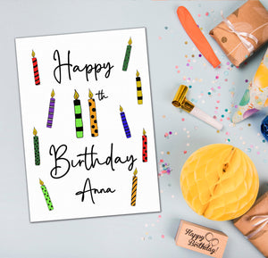 Personalised 11th Birthday Card