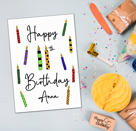 Personalised 11th Birthday Card