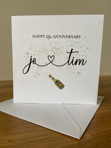 Personalised Anniversary Card