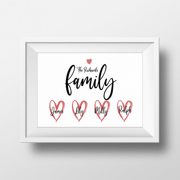 Personalised Family Print