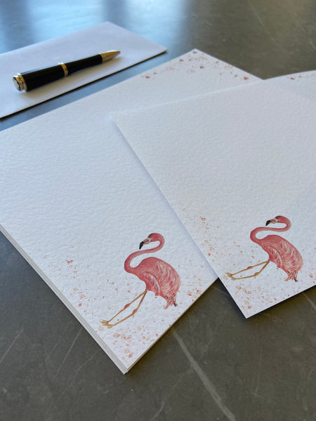 A4 Flamingo Writing Paper