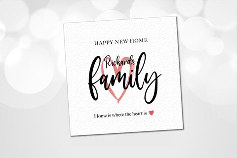 Personalised New Home Card