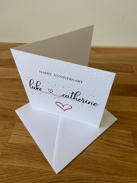 Personalised Anniversary Card