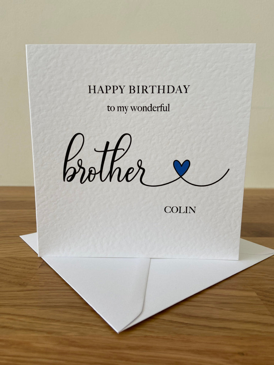 Personalised Brother Birthday Card – Tall Order