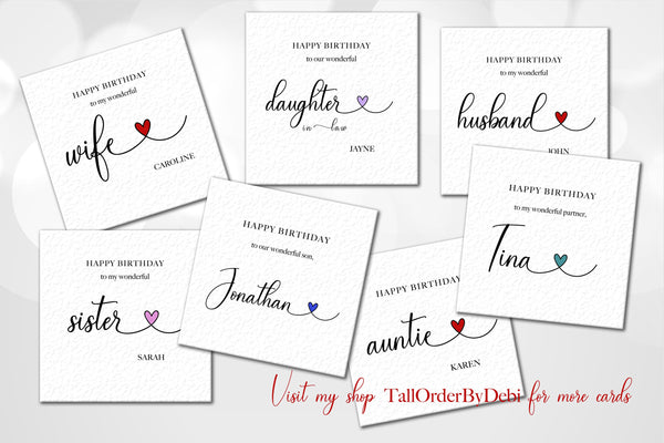First Birthday as Daddy Card Personalised Card