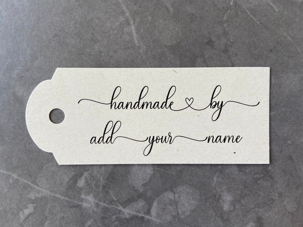 Personalised "Handmade By" Tags