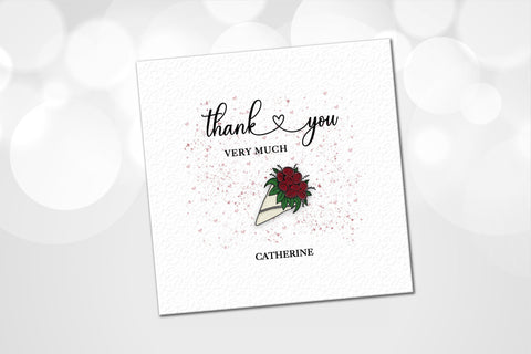 Personalised Thank You Card