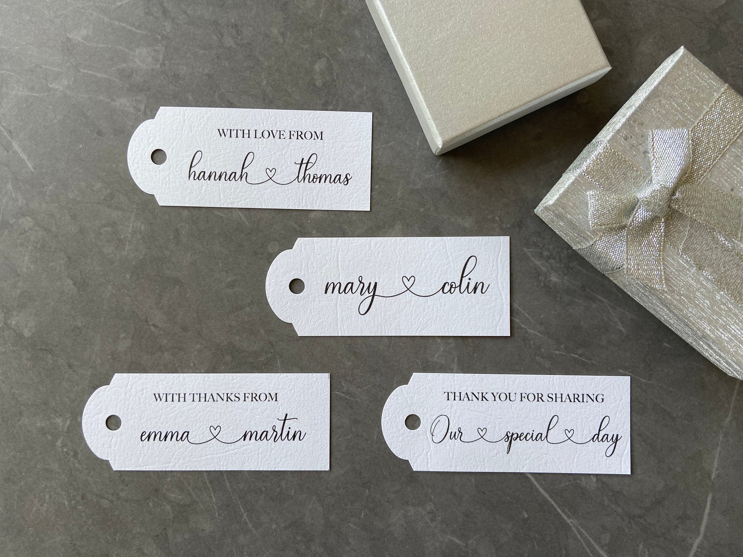 Wedding or Party Favour Gift Tags - personalised
