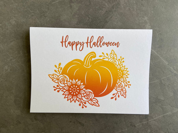 Set of 4 Happy Halloween Cards