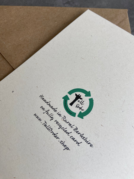 With sympathy card