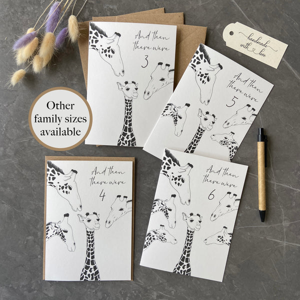 New Baby Card, family of 6