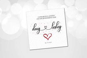 Personalised Wedding Card